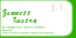 zsanett kustra business card